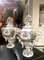 19th Century Capodimonte Polychrome Porcelain Incense Burners Vases with Flowers and Winged Cherubs, Set of 2 8