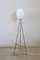 Opaline Glass and Brass Floor Lamp, 1950s, Image 11