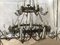 Large Palace Chandelier in Brass and Bronze, 1950s 34