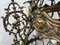 Lámpara de araña Palace grande de latón y bronce, años 50, Imagen 41