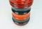 Large Mid-Century Ceramic Floor Vase Model 427-47 in Stripe Pattern, Red, Orange, Green& Black from Scheurich 2