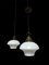 Vintage Art Deco Church Opaline Milk White Glass Ceiling Pendant Lamp 3