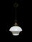 Lampe à Suspension Plafonnier Vintage Art Déco Church Opaline en Verre Blanc Lait 7