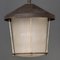 Lampada da soffitto a forma di lanterna di Holophane, Francia, anni '40, Immagine 7
