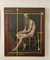 Estudio de desnudo masculino, década de 1800, óleo sobre lienzo, enmarcado, Imagen 12