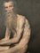 Estudio de desnudo masculino, década de 1800, óleo sobre lienzo, enmarcado, Imagen 6