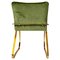 Fauteuil de Bureau en Daurade et Velours Vert, Italie, 1970s 6