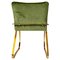 Office Armchair in Sea Bream and Green Velvet, Italy, 1970s 6