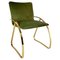 Office Armchair in Sea Bream and Green Velvet, Italy, 1970s, Image 3