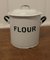 Enamel Flour Food Canister, 1920s, Image 1