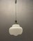 Lampe à Suspension Vintage en Verre Opalin, Italie, 1950s 5
