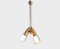 3-Light Ceiling Lamp from Lamperti, Italy, 1960s, Image 2