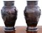 Large Antique Japanese Meiji Bronze Vases, 1890s, Set of 2, Image 2