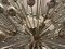 Lampada da soffitto Sputnik Mid-Century in metallo cromato, anni '70, Immagine 6