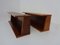 Large Danish Teak Wall Shelves, 1970s, Set of 2 3