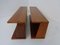 Large Danish Teak Wall Shelves, 1970s, Set of 2, Image 4