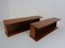 Large Danish Teak Wall Shelves, 1970s, Set of 2, Image 1