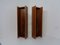 Large Danish Teak Wall Shelves, 1970s, Set of 2 2