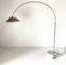 Adjustable Arch Floor Lamp in Steel and Marble, Italy, 1960s 1