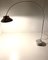 Lámpara de pie ajustable en forma de arco de acero y mármol, Italia, años 60, Imagen 4