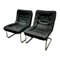 Vintage Lounge Chairs with Chrome Structure, France, 1980s, Set of 2 5