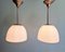 Art Deco Suspensions in White Opaline, 1930s, Set of 2, Image 2