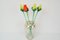 Glass Flowers from Glasswork Novy Bor, 1950s, Set of 4 12