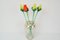 Glass Flowers from Glasswork Novy Bor, 1950s, Set of 4, Image 12