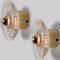 Round Gold Glass Wall Light attributed to Peill & Putzler, Germany, 1970s, Image 6