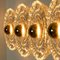 Round Gold Glass Wall Light attributed to Peill & Putzler, Germany, 1970s 13