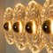 Round Gold Glass Wall Light attributed to Peill & Putzler, Germany, 1970s, Image 13