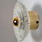 Round Gold Glass Wall Light attributed to Peill & Putzler, Germany, 1970s, Image 20