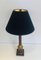 Neoclassical Lamps False-Bois in Metal and Brass, 1940s, Set of 2 6