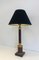 Neoclassical Lamps False-Bois in Metal and Brass, 1940s, Set of 2 5