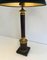 Neoclassical Lamps False-Bois in Metal and Brass, 1940s, Set of 2 7