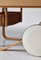 Carrello da tè modello 900 con piastrelle in ceramica bianca e cestino in vimini attribuito ad Alvar Aalto per Artek, anni '60, Immagine 8