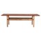 AT-10 Coffee Table in Teak, Oak and Cane attributed to Hans J. Wegner for Andreas Tuck, 1950s, Image 1