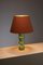 Murano Glass Table Lamp with Orange Shade, 1960s 3