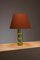 Murano Glass Table Lamp with Orange Shade, 1960s 2