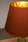 Lámpara de mesa de cristal de Murano con pantalla naranja, años 60, Imagen 6