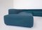 Mid-Century Lara Sofa in Blue Upholstery by Roberto Pamio & Renato Toso for Stilwood, Set of 3 7