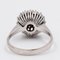 14 Karat White Gold Flower Ring with Diamond, 1960s, Image 5