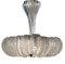 Lámparas colgantes Mid-Century de latón y cristal de Murano atribuidos a Barovier & Toso, años 50. Juego de 2, Imagen 5