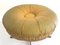 Yellow-Green Leather Lux Swivel Stool from Isku, Finland, 1960s, Image 6