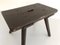 Antique Hand-Crafted Worn Wood Low Stool, 1930s 4