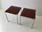 German Modern Chrome & Leather Stools by Mayer, 1970s, Set of 2, Image 4