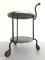 Art Deco Glass Top Rolling Bar Cart with Ball Handle, 1940s, Image 4