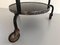 Art Deco Glass Top Rolling Bar Cart with Ball Handle, 1940s 10