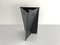 Large Italian Geometric Black Metal Umbrella Stand by Airon Forme E Funzioni, Italy, 1980s 1