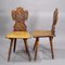 Bavarian Carved Board Chairs, 1900s, Set of 2 7